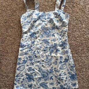 Peppermayo Odette Satin Paisley Mini Dress